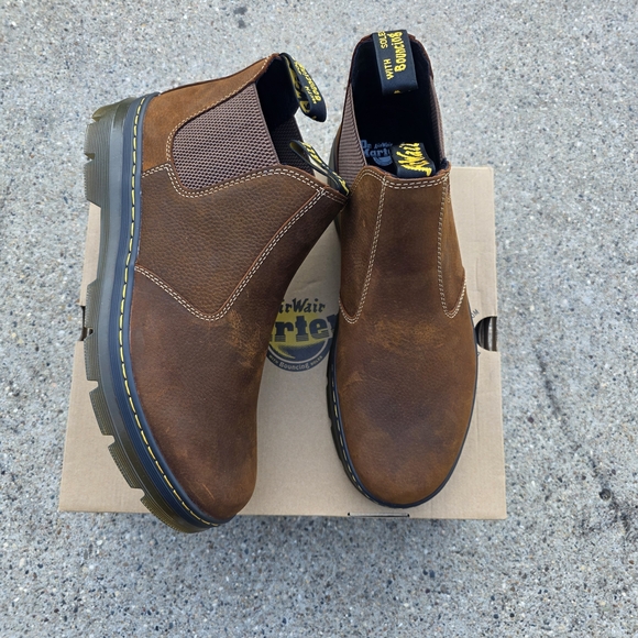 Dr. Martens Brown Leather Men's Boots Men Size 12 - Picture 1 of 11